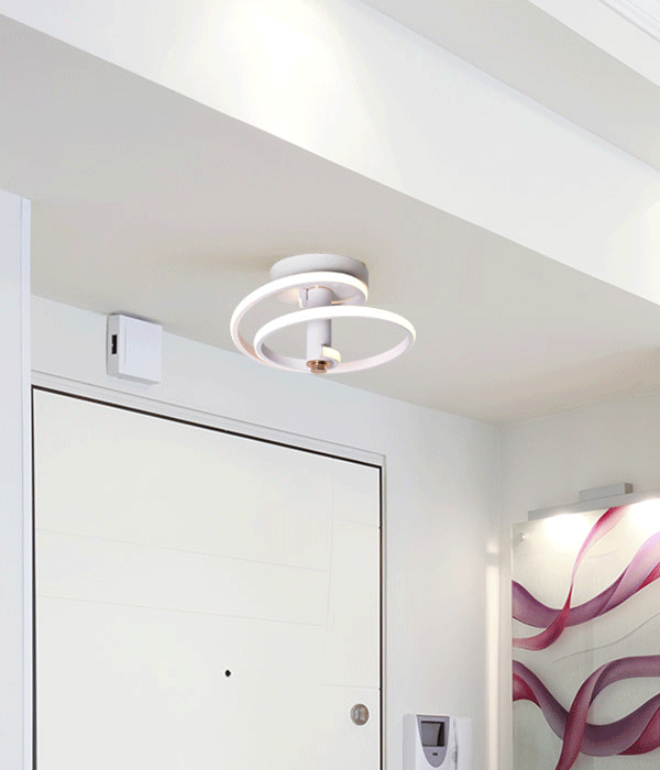 멜롱 현관등, LED 센서등 (블랙,화이트,골드)