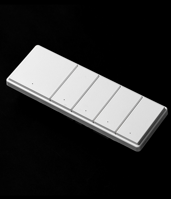 W 파츠 스위치_3구 5회로 (3로 선택 가능)